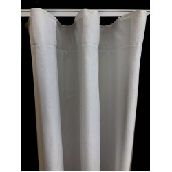 Blackout gordijnen wit/grijs linnenstructuur – 100% verduisterend op maat