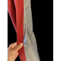 Blackout gordijnen donker rood linnenstructuur – 100% verduisterend op maat