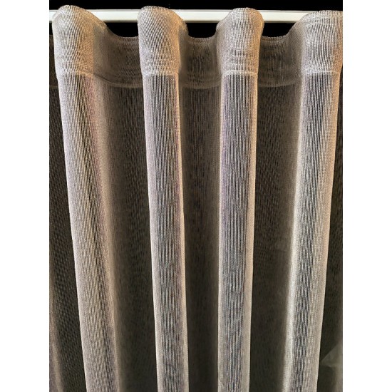 Franklin Vitrage Gordijn Taupe – Kamerhoog, Luxe & Op Maat