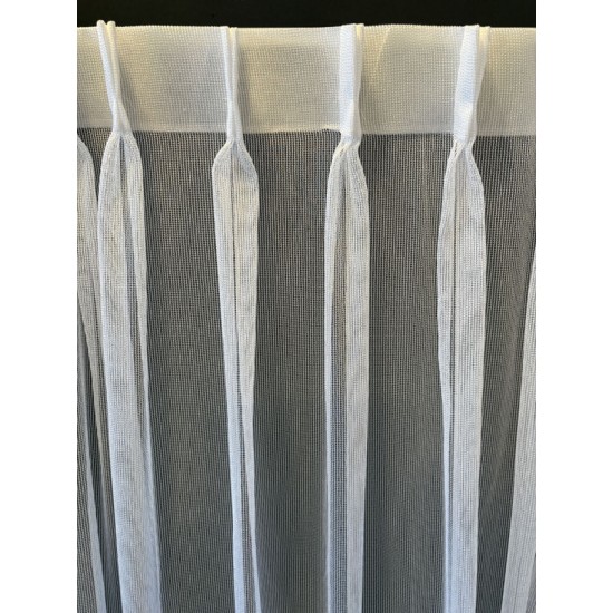 Franklin Vitrage Gordijn Wit – Kamerhoog, Luxe & Op Maat