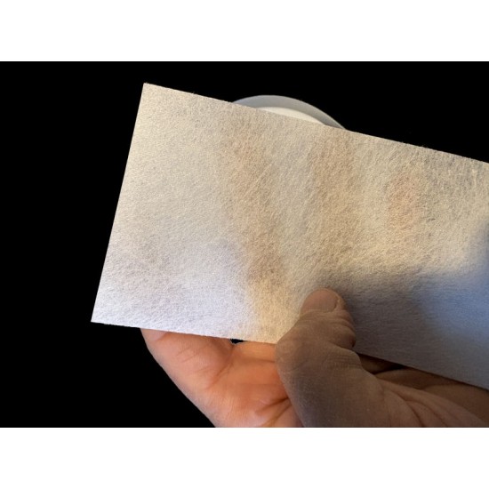 Gordijnband 77 mm vlieseline