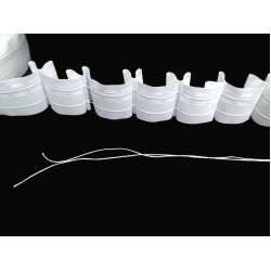 10 meter Gordijnband 6 cm – Plooiband voor Dubbele Plooi / Vlinderplooi 