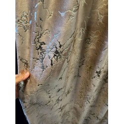 Gordijnen velours beige met goud