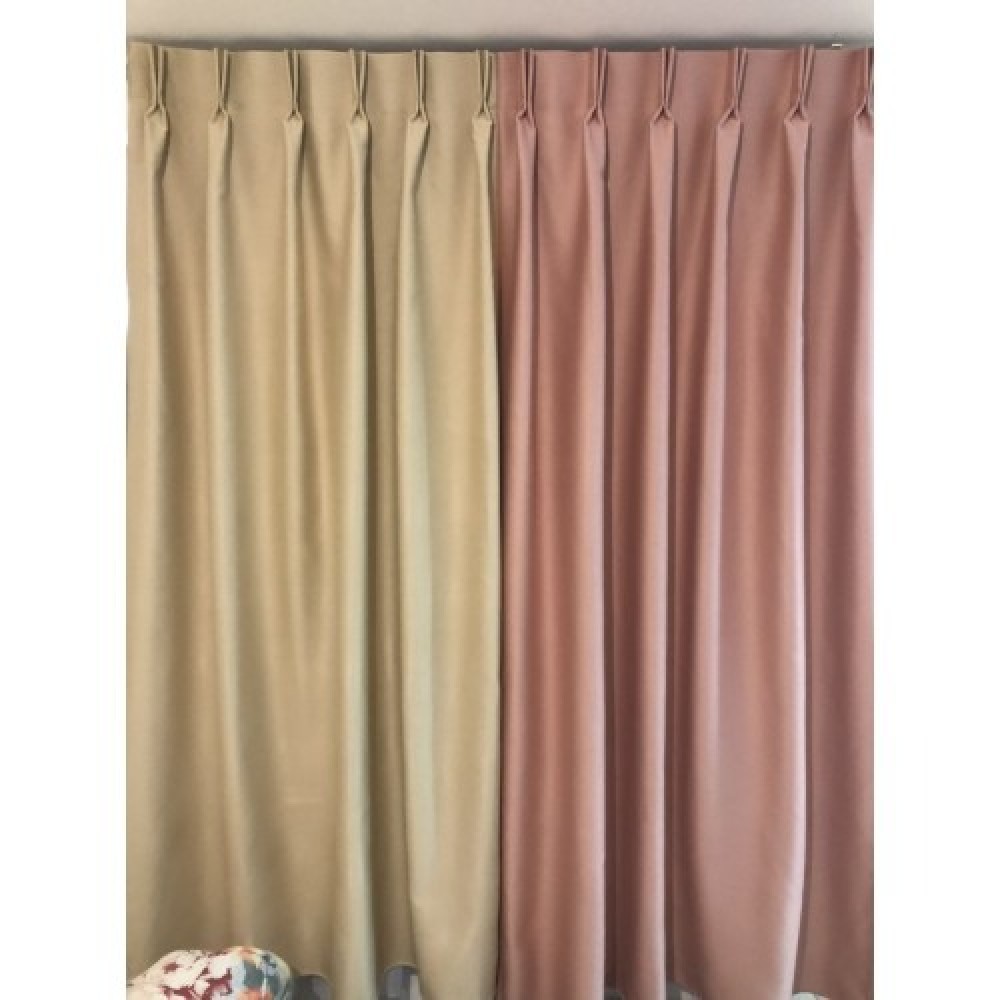 100% Verduisterende Gordijnen Beige 300 x 260 cm