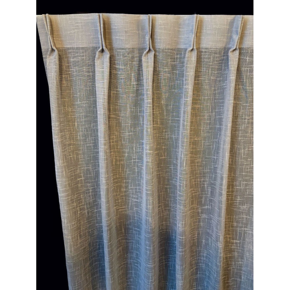 inbetween linnenlook vitrage grijs