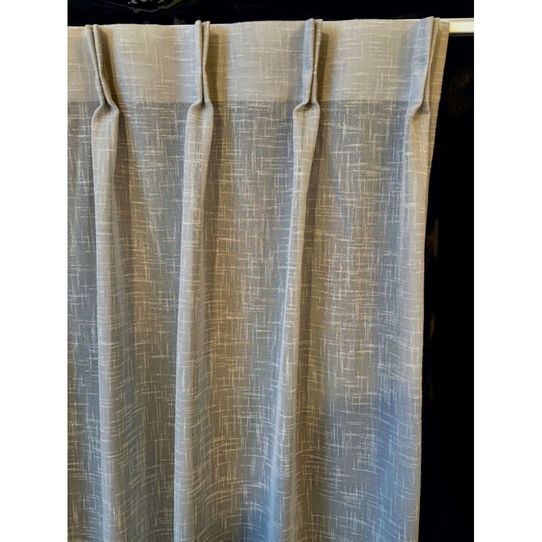 inbetween linnenlook vitrage grijs