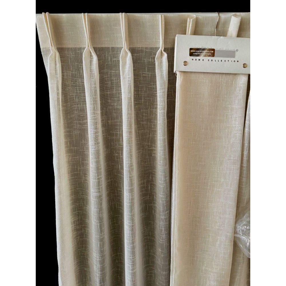 Linnenlook Inbetween Vitrage Beige – Luxe Natuurlijke Look €9,95 p/m