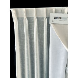 Linnenlook Vitrage Gordijnen Op Maat Wit 