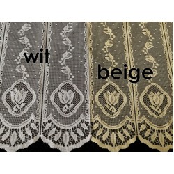 Crème / Ivoor Valletjes Gordijn 60 cm Hoog – Kant en Klaar Design Valletje per Meter