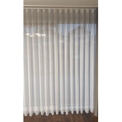 Effen vitrage Franse voile wit 