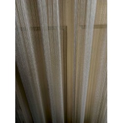 Vitrage Beige Streep  Op Maat – Kamerhoog & Naadloos |AANBIEDING