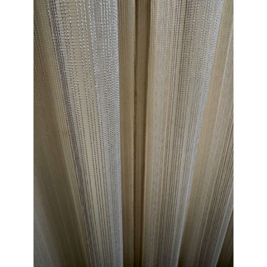 Vitrage Beige Streep  Op Maat – Kamerhoog & Naadloos |AANBIEDING