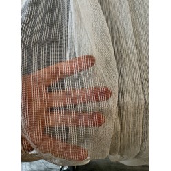 Vitrage Beige Streep  Op Maat – Kamerhoog & Naadloos |AANBIEDING