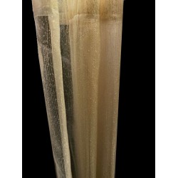 Vitrage gordijnen met streepjes beige nieuw