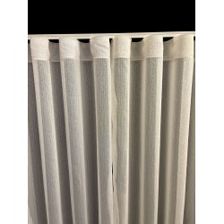 Vitrage Gordijnen Shimmer Wit – Kamerhoog 280 cm met Loodveter