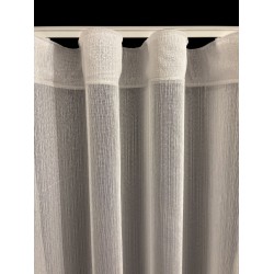 Vitrage Gordijnen Shimmer Wit – Kamerhoog 280 cm met Loodveter