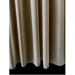 Effen vitrage Franse voile zand